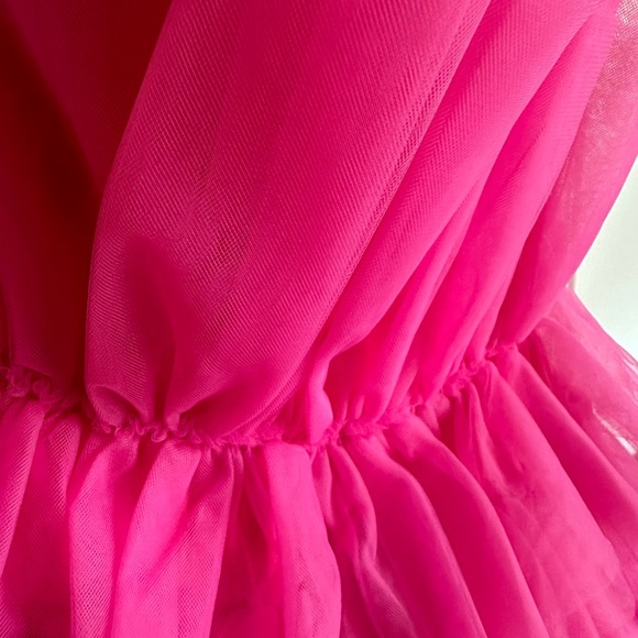 Lulu’s Pink Strapless Tulle Mini Dress Women’s Size Small Dress Size 2/4 NEW - Picture 2 of 11